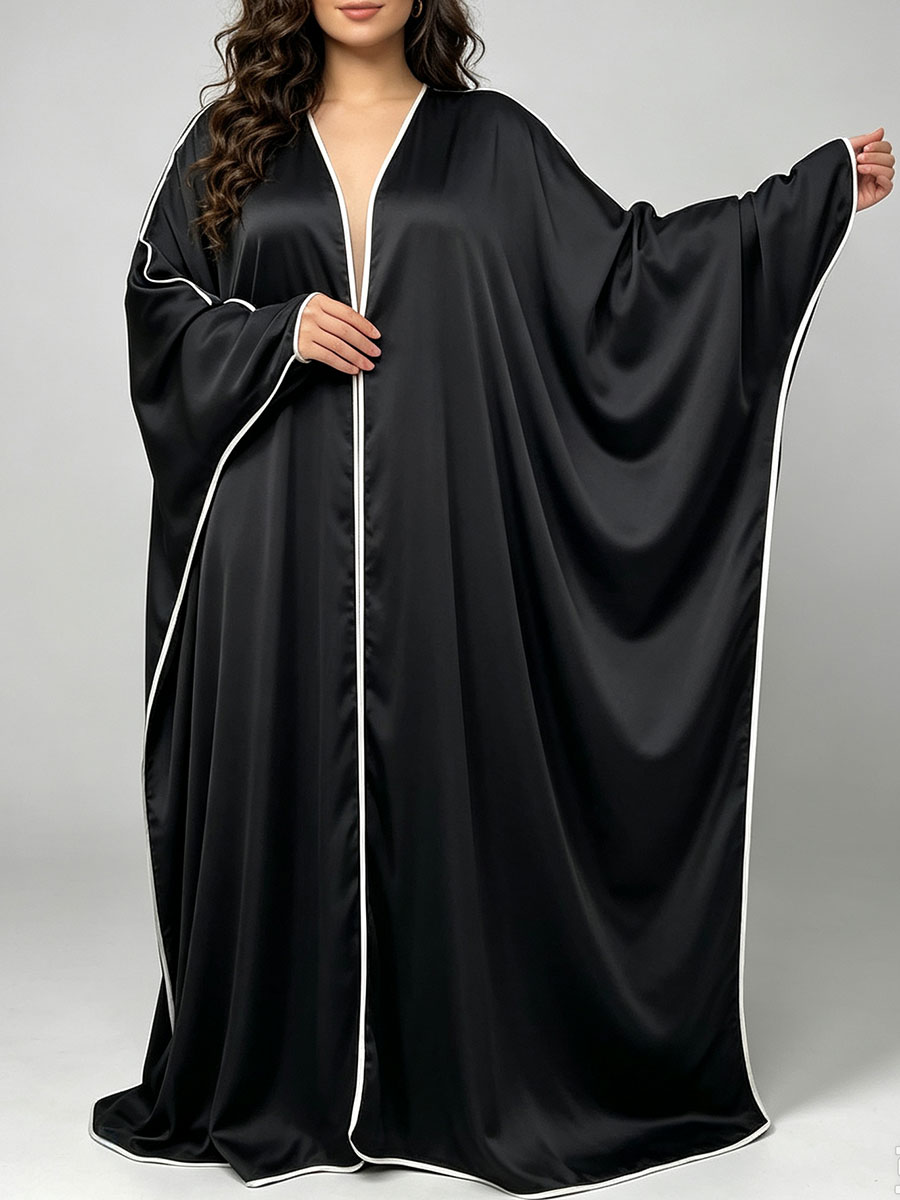 Luxury Lifestyle Women - Elegant Satin Abaya Kimono for Women