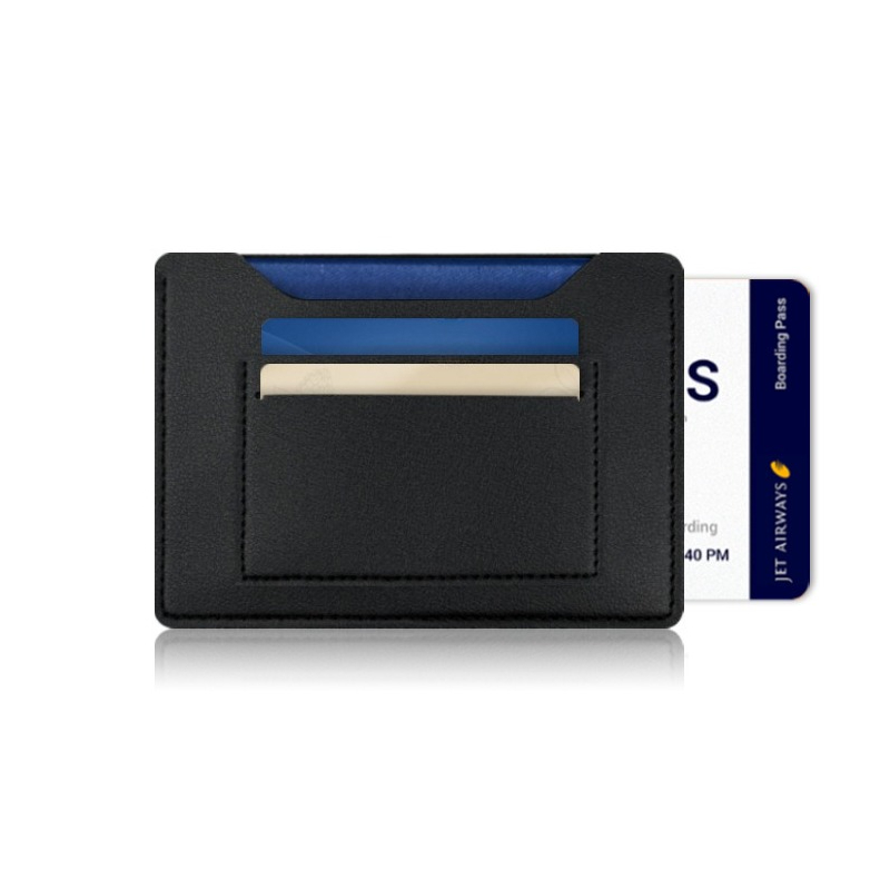 Leather Passport Cover - Solid Color Travel Passport Holder Wallet