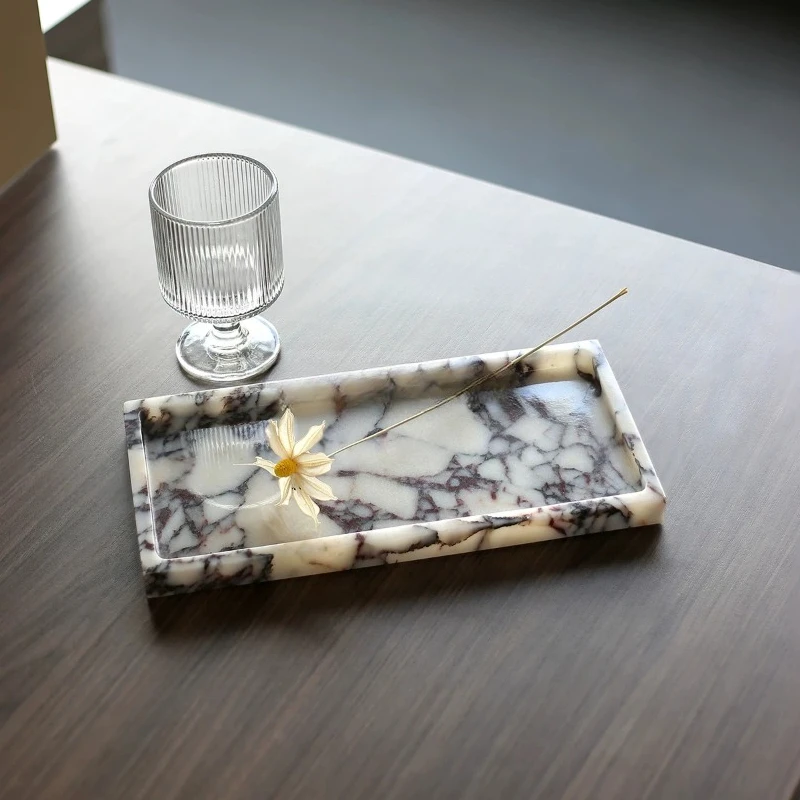 Marble Serving Board - European Light Luxury Marble Tray, Rectangular
