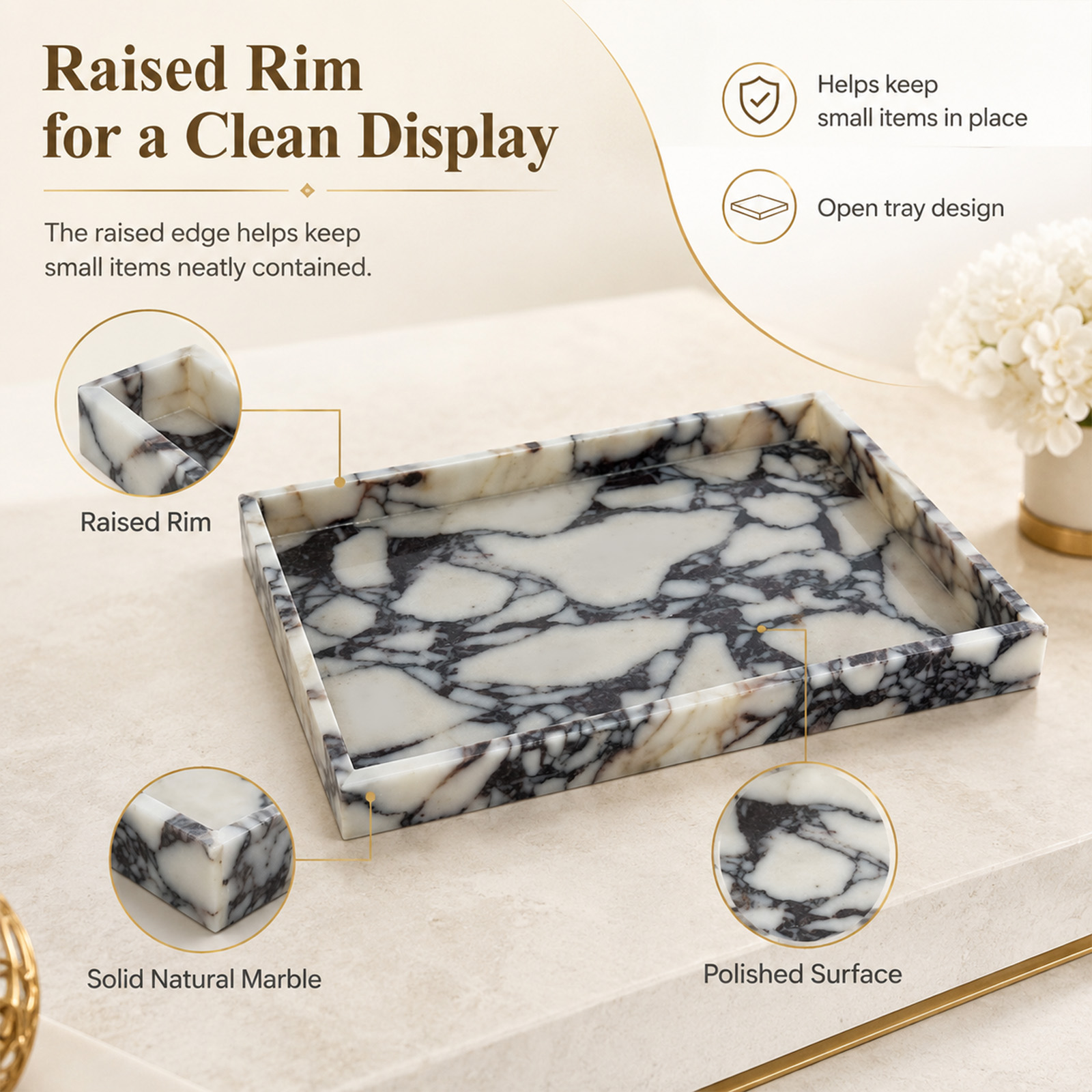 Natural Calacatta Viola Marble - đánh giá và giá Marble Serving Board