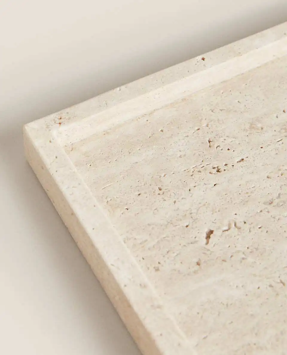 Wabi-Sabi Style Yellow Travert - đánh giá và giá Marble Serving Board