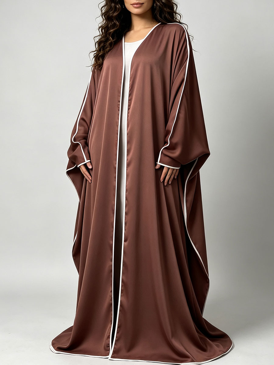 Elegant Satin Abaya Kimono for - đánh giá và giá Luxury Lifestyle Women