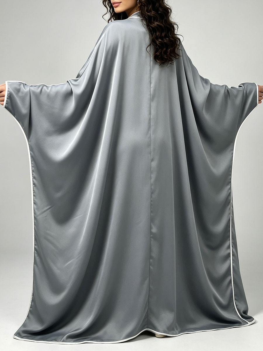 Elegant Satin Abaya Kimono for - đánh giá và giá Luxury Lifestyle Women