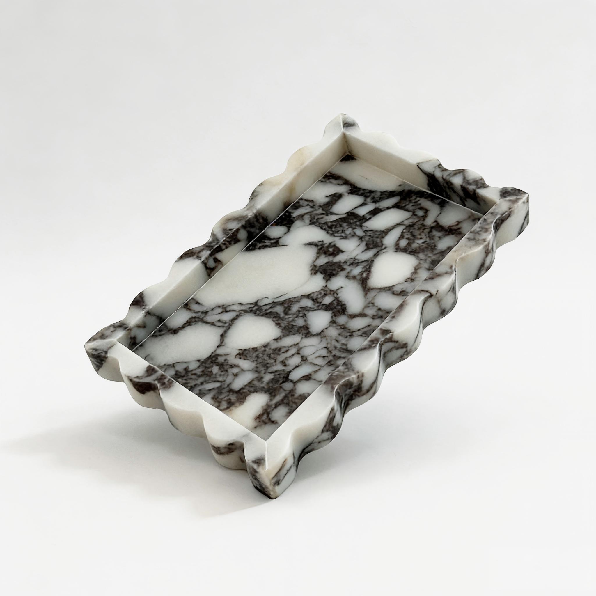 Calacatta Viola Scalloped Marb - đánh giá và giá Marble Serving Board
