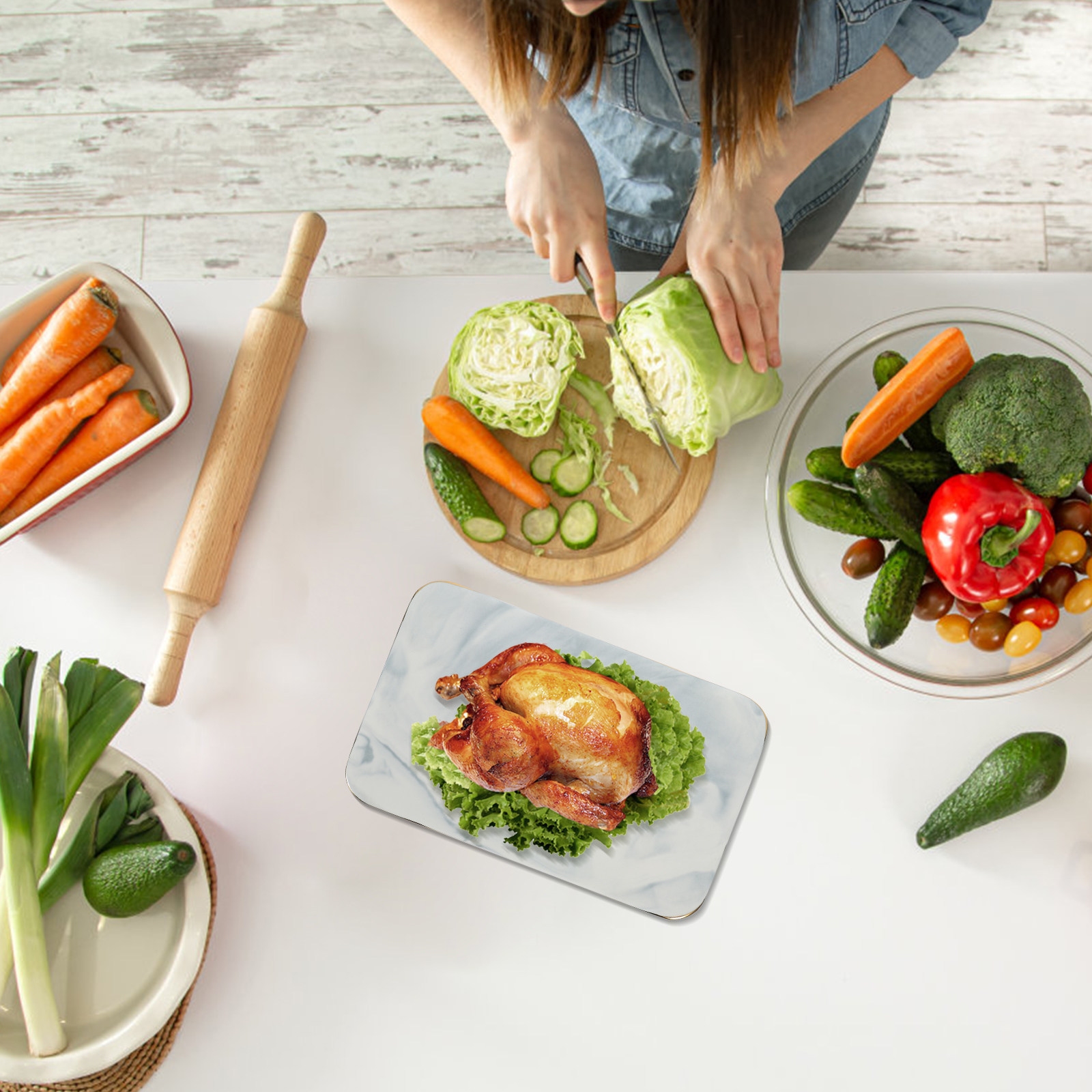 Marble Tray Elegant Marbling C - đánh giá và giá Marble Serving Board