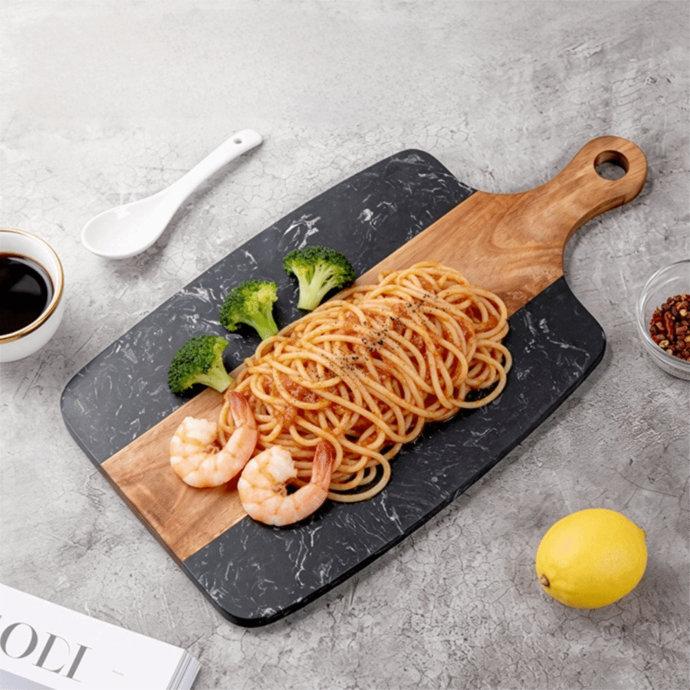 Mold-resistant Marble Wood Cut - đánh giá và giá Marble Serving Board