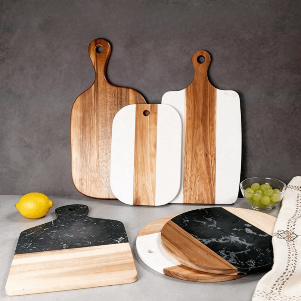 Mold-resistant Marble Wood Cut - đánh giá và giá Marble Serving Board